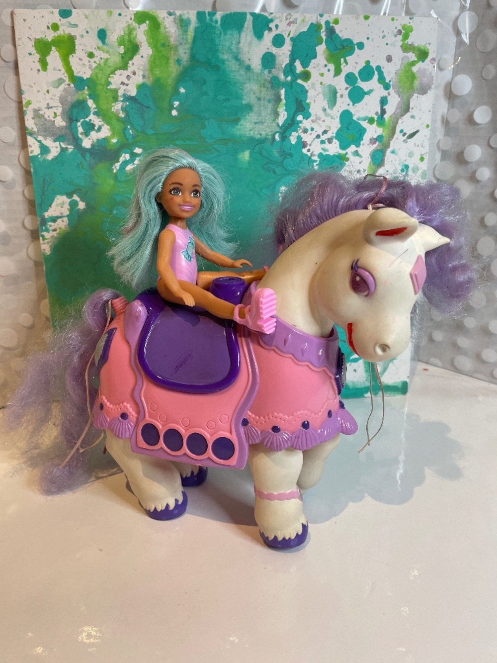Vintage Tonka Keypers Diamond horse & doll